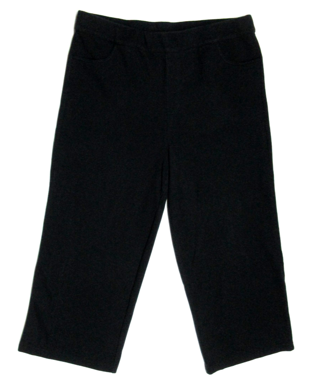Bob Mackie Wearable Art Womens Large Elastic Waist Pull-On Stretch Capri Pants
